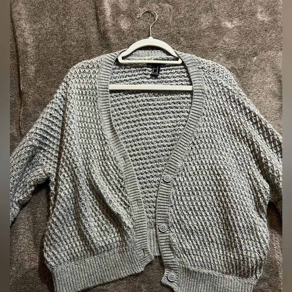 Grey forever 21 cardigan